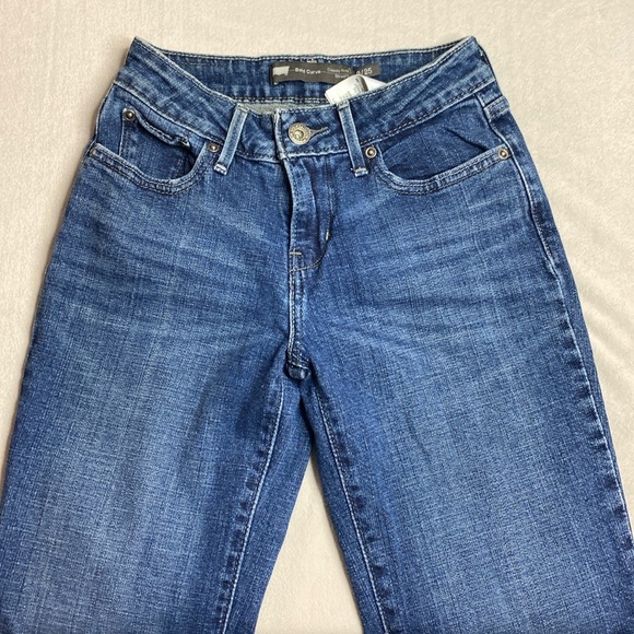 Levi's Bold Curve Classic Rise straight blue jeans size 0/25 - Picture 1 of 8